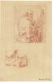 Study For A Painting Of St Bartholomew, And A Further Study Of His Drapery - Pompeo Gerolamo Batoni