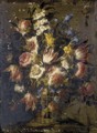 Still Life Of Flowers In A Wicker Basket 2 - Juan De Arellano