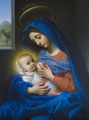 The Madonna Suckling The Christ Child - Carlo Dolci