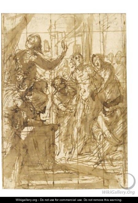 Study For A Scene Of Martyrdom - Giovanni Battista Paggi