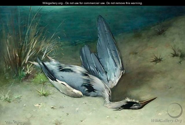 A Heron - Willem Weissenbruch