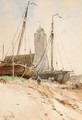 Fishing Boats In Katwijk Aan Zee - Edouard Elle