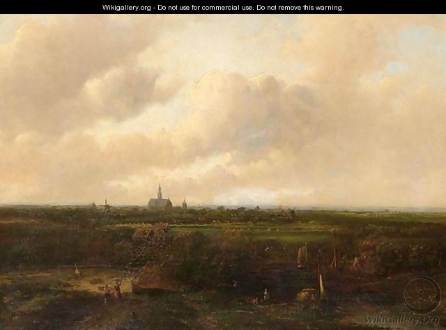 A Panoramic View Of Haarlem - Jan Evert Morel
