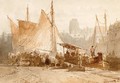 Unloading The Catch, Dordrecht - Salomon Leonardus Verveer