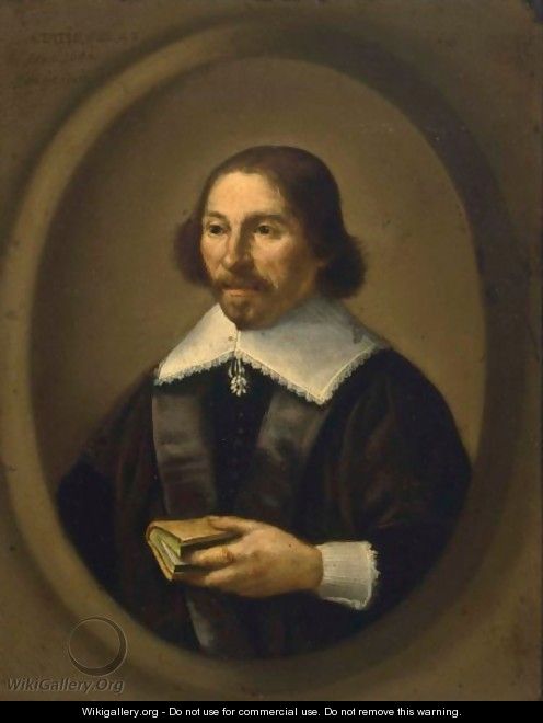 A Portrait Of A Gentleman, Aged 48 - (after) Isaack Jacobsz. Van Hooren
