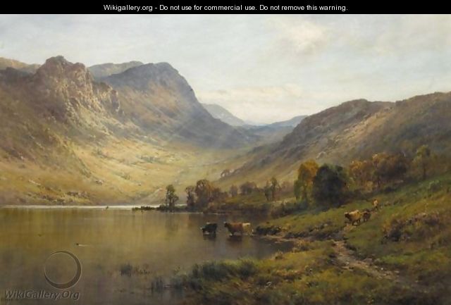A Sunlit Loch - Alfred de Breanski