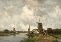 'Vaart Met Molens Bij Gouda' - Willem Cornelis Rip