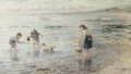 The Timid Bather, Largo Bay - Hugh Cameron