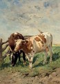 Cows In A Landscape - Louis Pierre Verwee