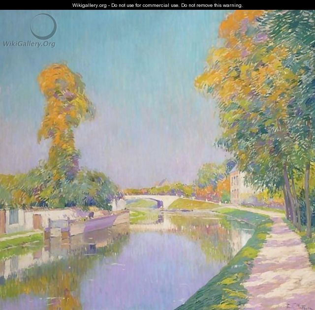 A View Of A Canal, France - Paul Mathieu
