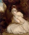 A Little Girl With A Cat - English School