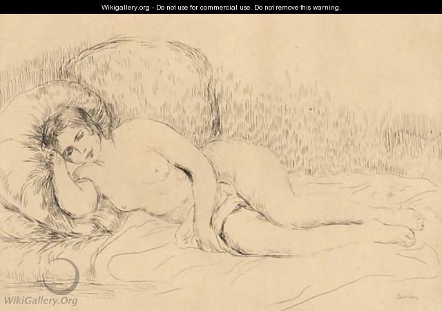 Femme Couchee - Pierre Auguste Renoir