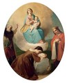 Madonna And Child And Two Saints - German School