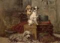 A Study Of Three Dogs - Henriette Ronner-Knip
