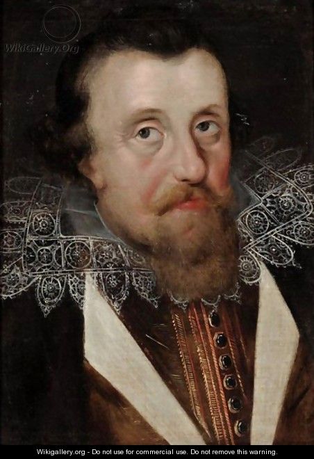 Portrait Of King James I 2 - (after) John De Critz