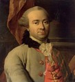 A Portrait Of A Nobleman, Bust Length, Wearing A Grey Coat With A Red Waist Coat - French School