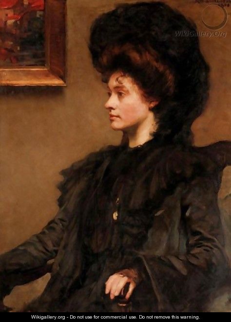 Portrait Of Ethel Cooper, Daughter Of The Late John Wilson Cooper Esq. - Alfred Sangster