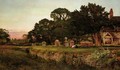 In A Country Churchyard, Wittington, Worcester - Benjamin Williams Leader