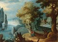 A Wooded Landscape With The Rest On The Flight To Egypt - Flemish School