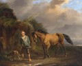 A Boy With Horse And Dog Travelling - Pieter Gerardus Van Os