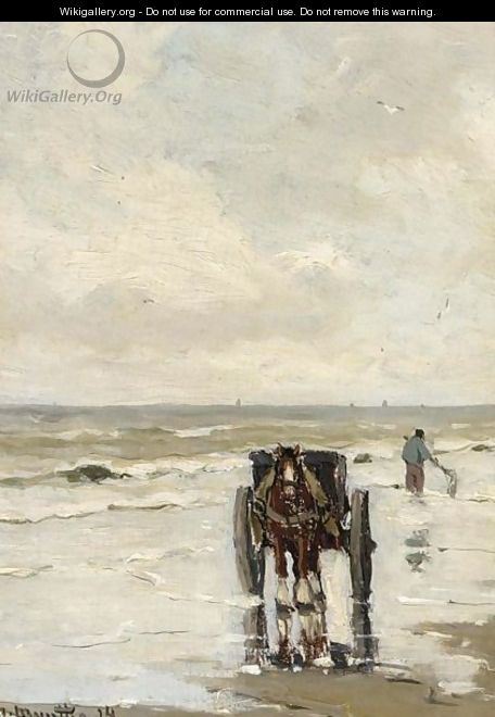 Shellfisher On The Beach - Gerhard Arij Ludwig Morgenstje Munthe