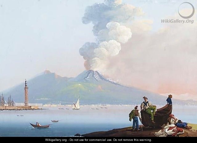 Eruption Of The Vesuvius - Neapolitan School