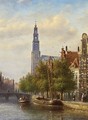 A View Of The Westerkerk, Amsterdam - Johannes Franciscus Spohler