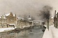 A Wintry View Of Leiden - Johannes Christiaan Karel Klinkenberg