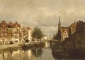 A Canal In Dordrecht - Johannes Christiaan Karel Klinkenberg