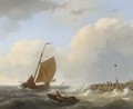 Shipping In Choppy Waters, Zeeland - Hermanus Koekkoek