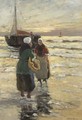 Fisher Women On The Beach - Gerhard Arij Ludwig Morgenstje Munthe
