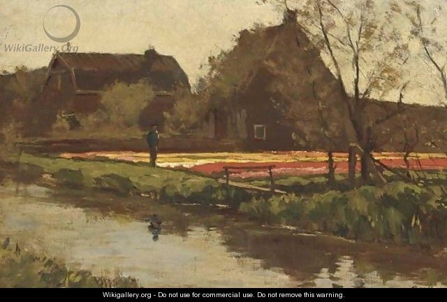 Bulb Fields In Spring - Anton Lodewijk Koster