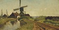 A Windmill In A Polder Landscape 2 - Paul Joseph Constantine Gabriel
