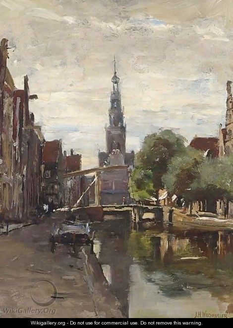 A View Of Alkmaar - Jan Hillebrand Wijsmuller