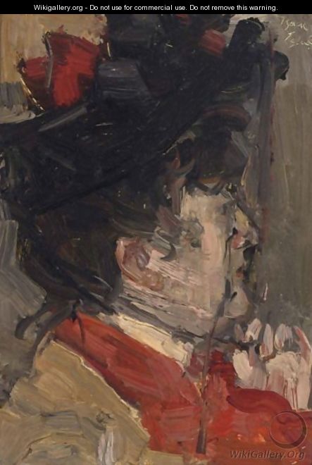 A Portrait Of Therese Schwartze - Isaac Israels