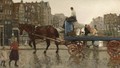 A Horse-Drawn Cart Crossing The Eenhoornsluis On The Korte Prinsengracht, Amsterdam - George Hendrik Breitner