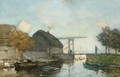 A Canal Scene - Jan Hendrik Weissenbruch