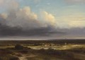 A Panoramic Landscape, Haarlem In The Distance - Nicolaas Johannes Roosenboom