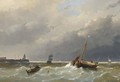 Shipping Off The Coast, Scheveningen - Andreas Schelfhout