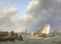 Shipping Off The Coast, Zeeland - Johannes Hermanus Koekkoek
