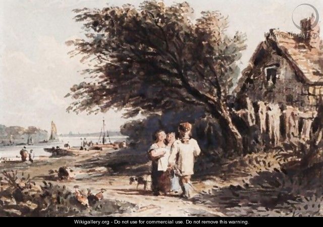 Figures On A Path By The Thames - John Varley