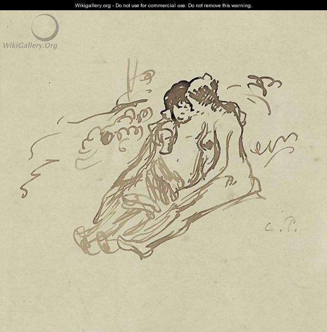 Les Amoureux - Camille Pissarro