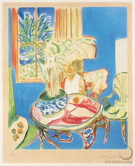 Petit Interieur Bleu - Henri Matisse