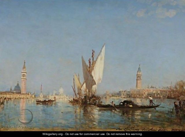 Entrance To The Grand Canal - Felix Ziem