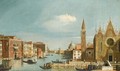 Venice, A View Of The Grand Canal From Santa Maria Della Carita To The Bacino Di S. Marco - (after) (Giovanni Antonio Canal) Canaletto
