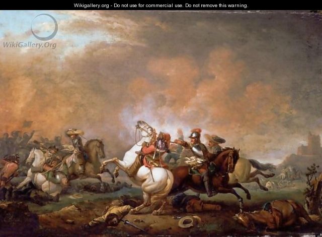 A Cavalry Skirmish - Nicolas Louis Albert Delerive
