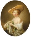 Portrait Of Mademoiselle Helvetius, Comtesse De Mun, When A Child - (after) Franois-Hubert Drouais