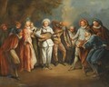 Actors Of The Italian Commedia Dell'Arte - (after) Watteau, Jean Antoine