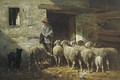 The Shepherd - Charles Émile Jacque