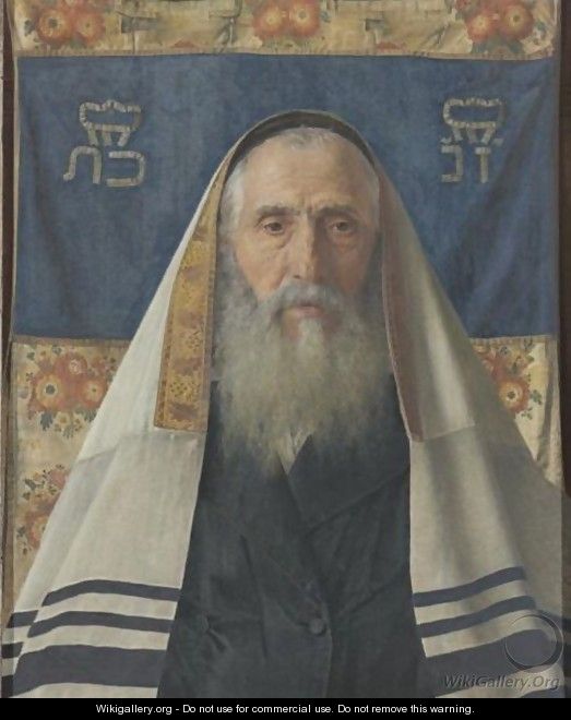 Rabbi With Prayer Shawl - Isidor Kaufmann